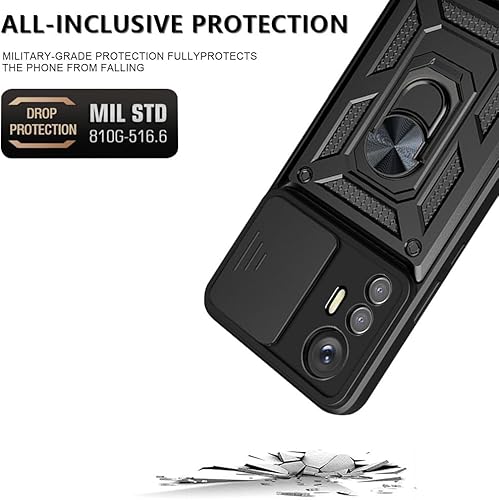 Miniatura 2 de Funda para Redmi Note 10 Pro 5G, grado militar TPU+PC soporte integrado diseño magnético de doble capa resistente protección funda para teléfono