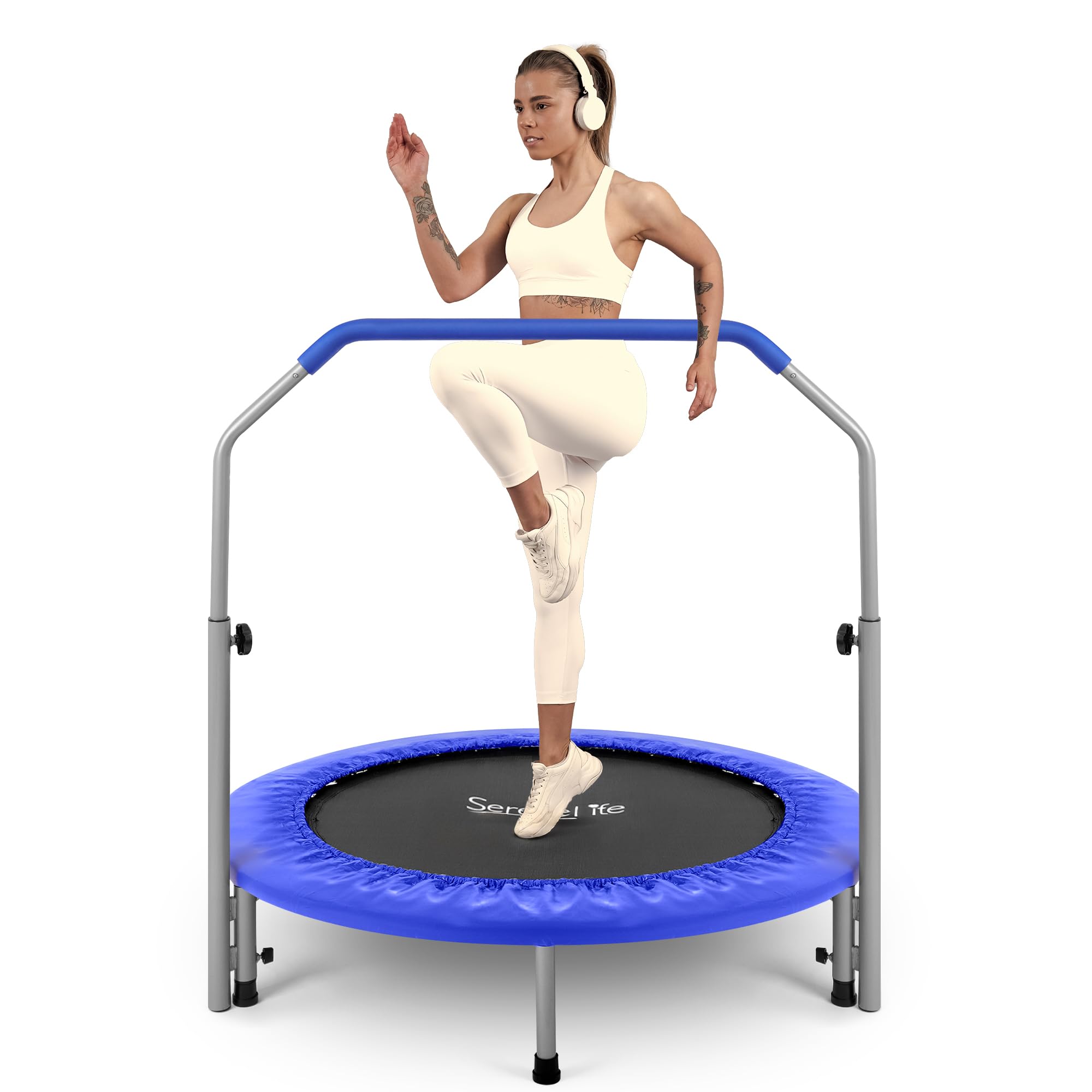 SereneLife 40" Foldable Mini Trampoline sold price at auction in Canada