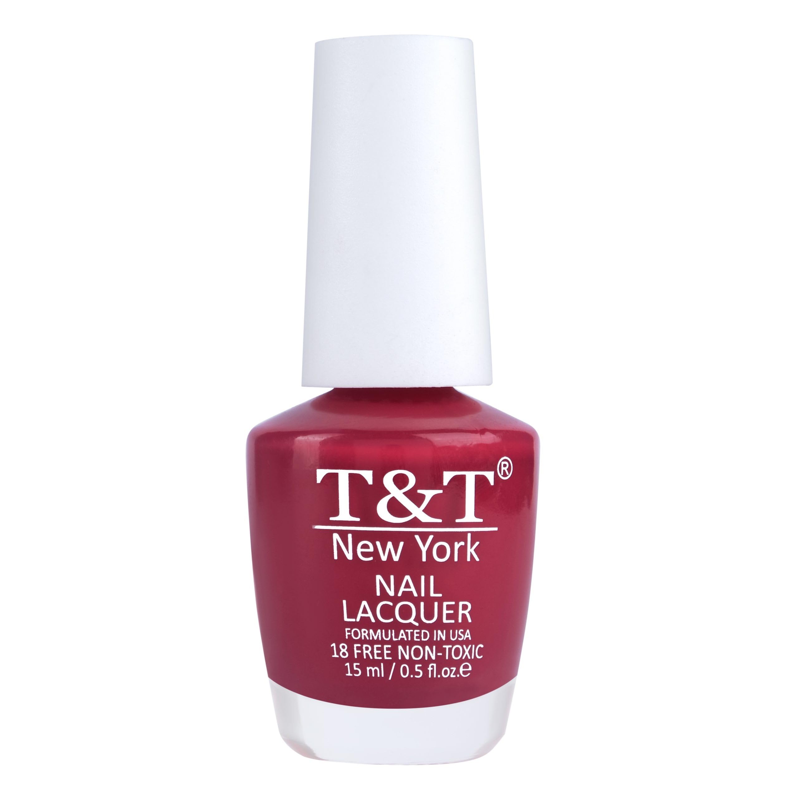 T&T New York Nail Lacquer Polish 15ml|Beet it |T NT-NL004 | Dark Red| Vegan |High Glossy Finish | Fast drying | Long Lasting stay | Toxic Free |No Harmful Chemicals | Cruelty Free | Easy to Apply-image-11
