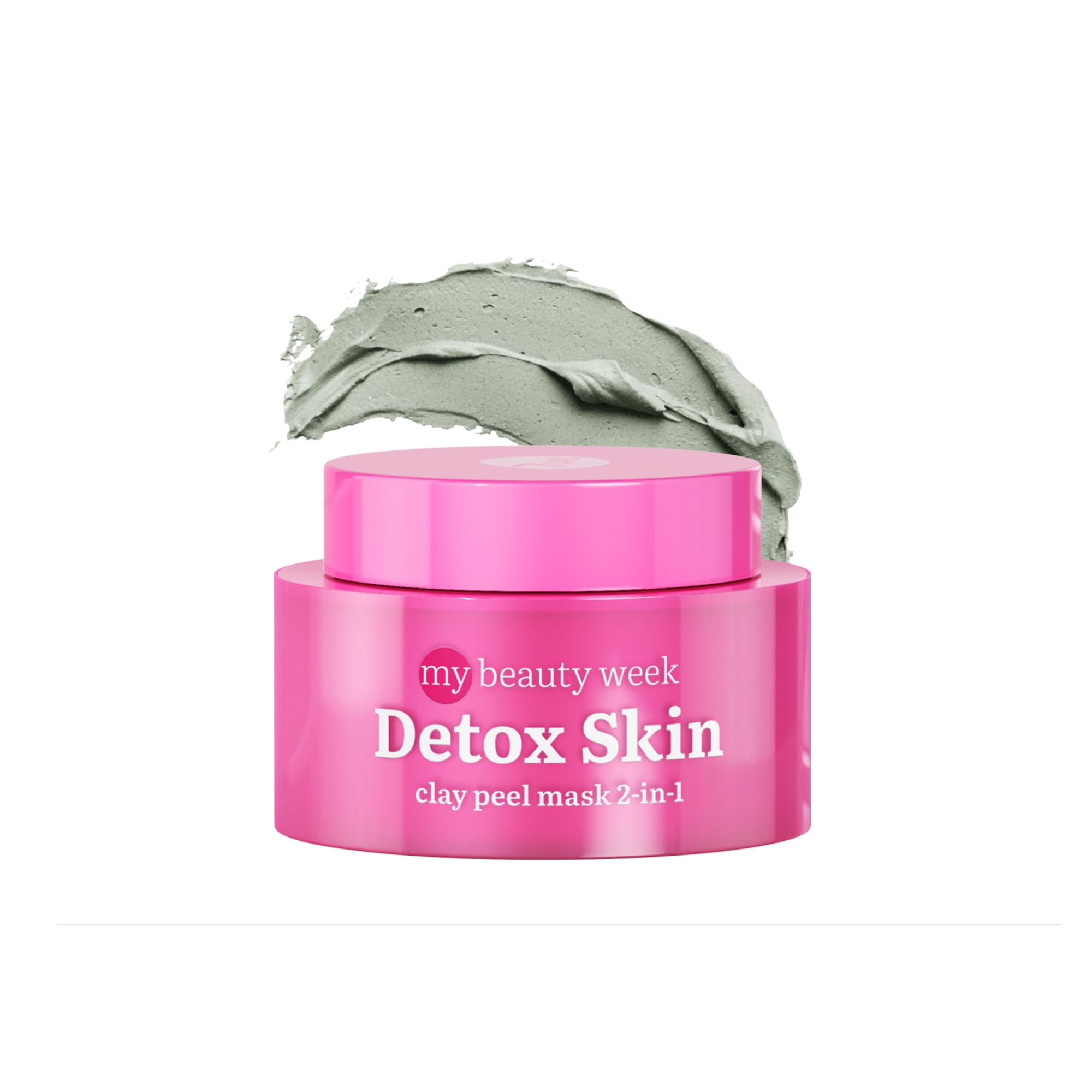 7DAYS Face Clay Mask and Scrub 2in1 for Face with Zinc, Seaweed | Face Cleanser for Women | Skin Care and Acne Treatment | Korean Skincare | Beauty Products, 1 pc x 50 ml