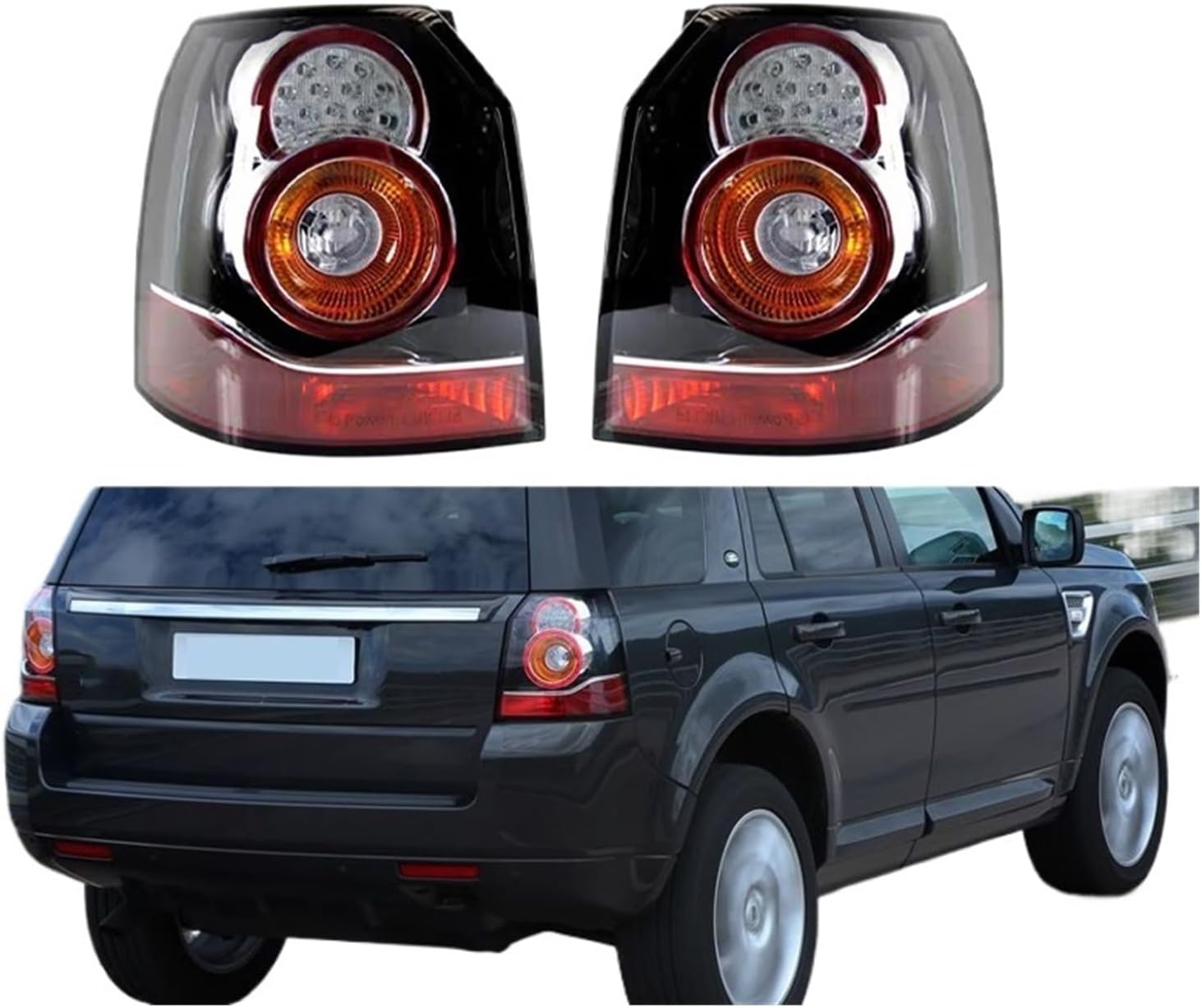 LR039796 LR039798 LED Car Rear Tail Light Rear Tail Lamp Stop Brake Lamp With Bulb For Land Rover Freelander 2 2013 2014 2015(Right Side)