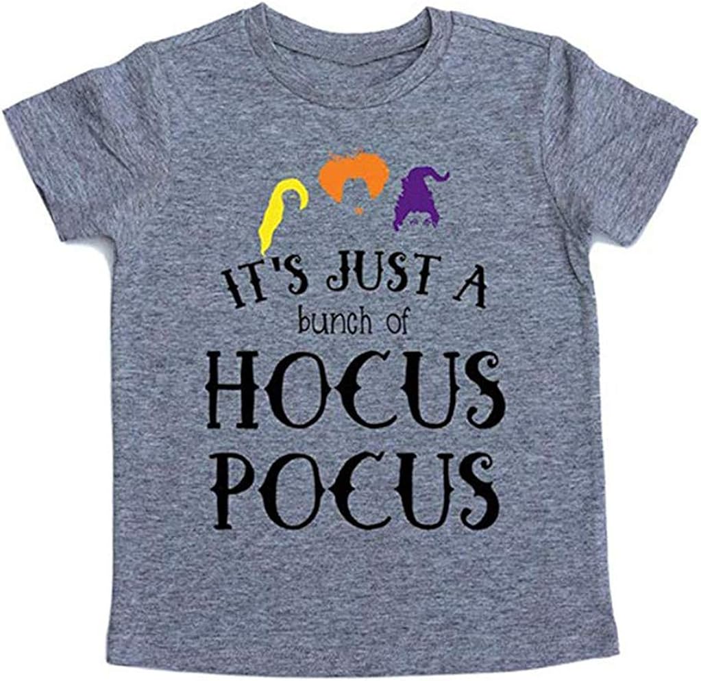 UNIQUEONE Baby Girls Boys It's Just A Bunch of Hocus Pocus Halloween T Shirt Sanderson Sister Graphic Print Tee Shirts: Clothing, Shoes & Jewelry