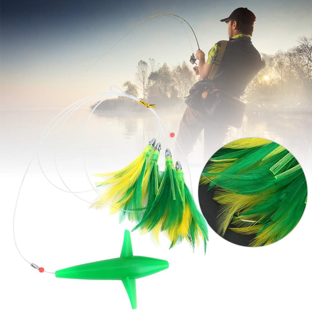 HERCHR Señuelos De Pesca De Trolling, Schwertfisch Pluma Atún Artificial Pesca Señuelo Tease Gran Señuelo Cebo Accesorios para Mahi, Atún, Wahoo Y Más