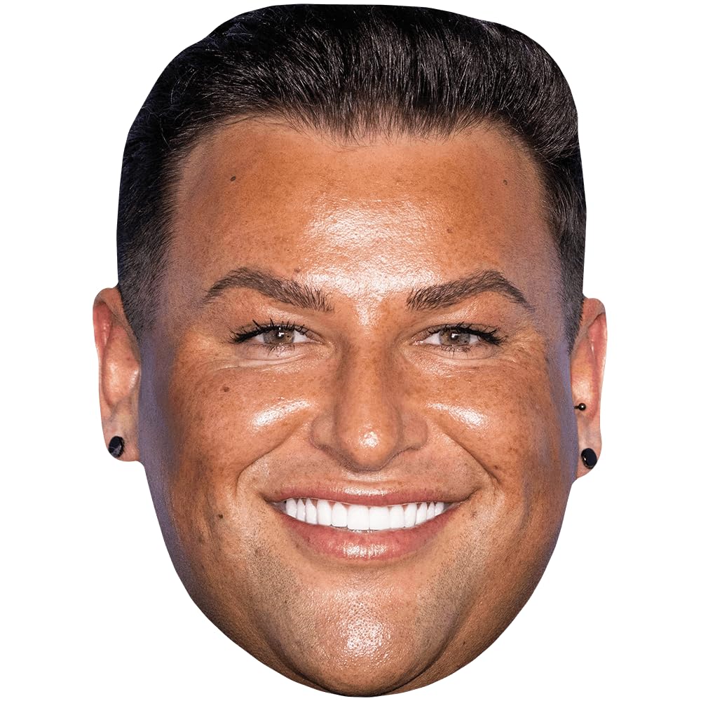 Celebrity Cutouts Lifelike David Potts (Smile) Celebrity Mask, Flat Card Face, Fancy Dress Mask