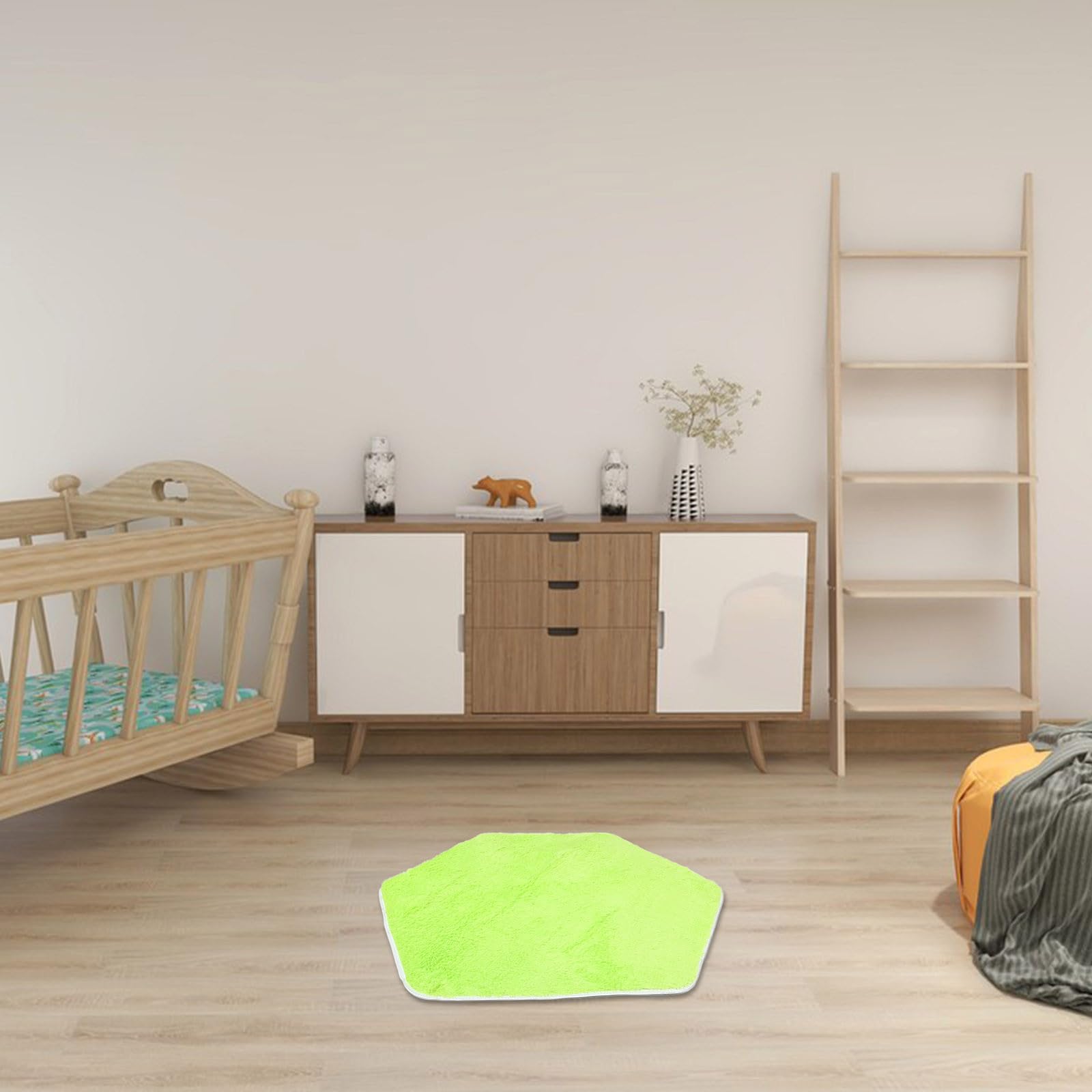Tappeto Esagonale Morbido in Velluto per Bambini, Protegge la Pelle Delicata, Adatto a Camerette e Soggiorni, Tappetino Gioco Play Mat Innovativo per Neonati e Bambini