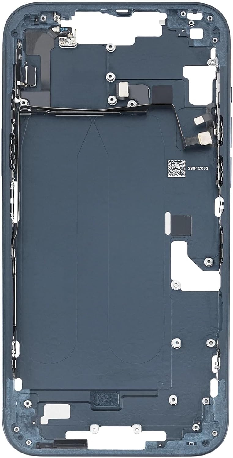 TheCoolCube Middle Frame Housing Cover Case with Power & Volume Button Replacement Compatible with iPhone 14 Plus 6.7 Inches (US Version) (Midnight)