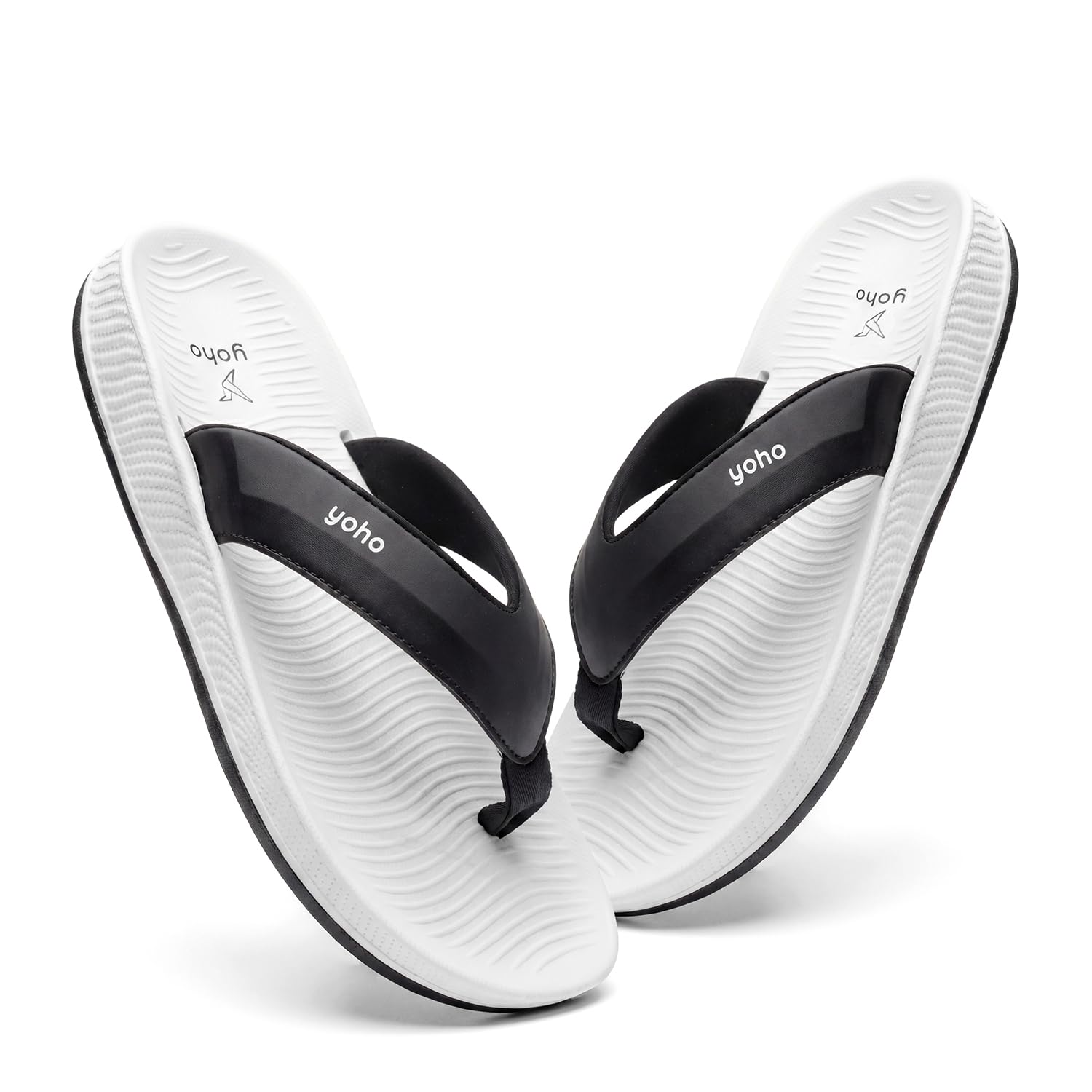 YOHO Cushion Nova Slippers for Men Black Classic Black - Image 1