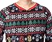 Marvel Adult Unisex Superhero Trio Ugly Sweater Allover Print One Piece Pajama Union Suit (S/M) Multi