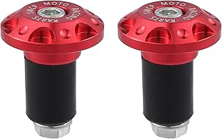 X AUTOHAUX 1 par de tapones deslizantes para manillar de 22 mm, color rojo