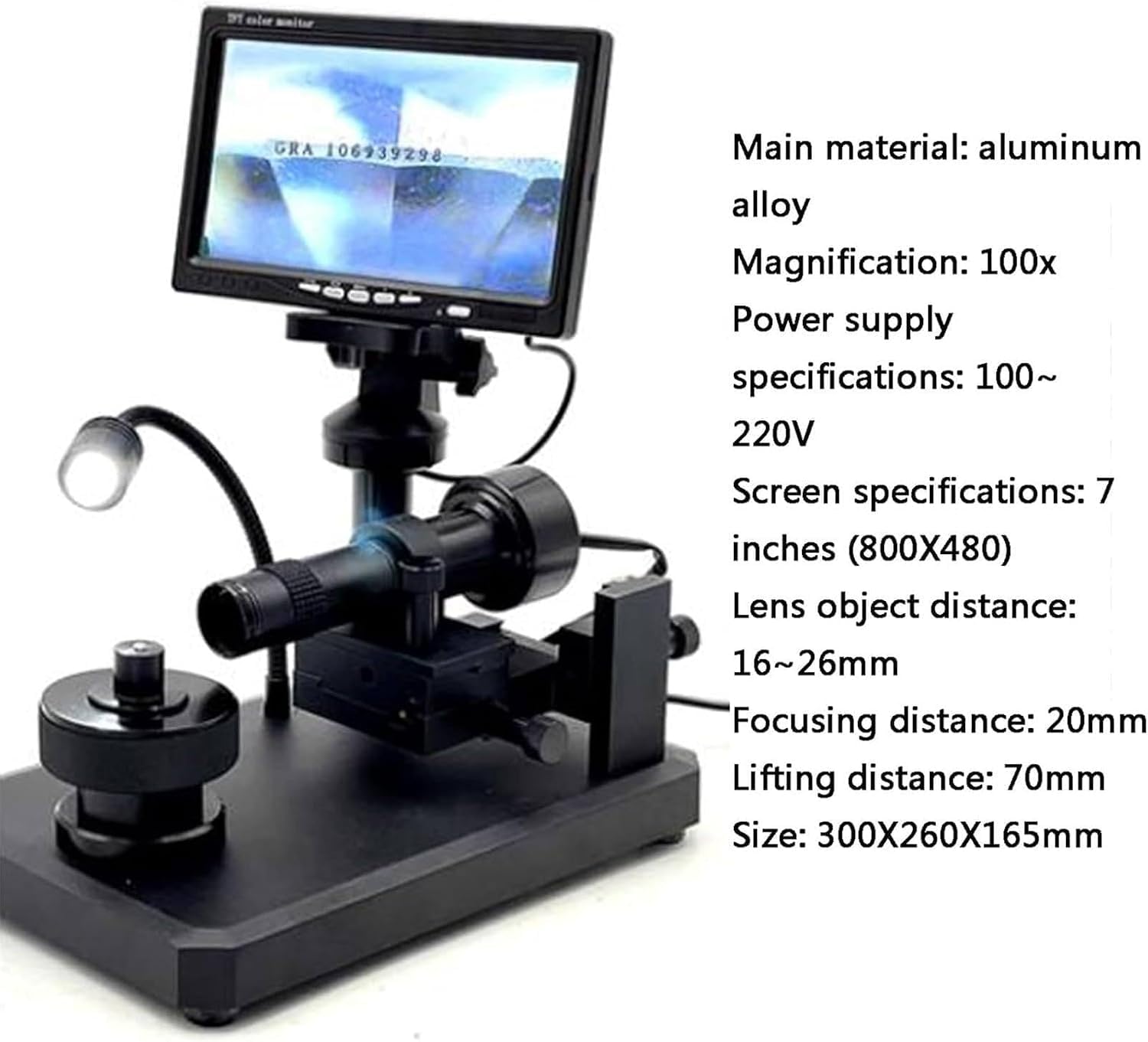Microscopio Digital, Aumento 50X-1000X, Cámara Microscopio USB con 8 Luces LED Ajustables, Compatible con Windows y Mac para Joyería, Monedas, Inspección PCB, Reparación Soldadura, Sellos & Biología