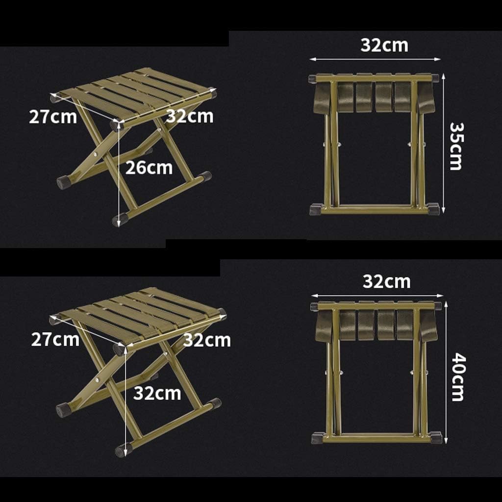 Zagęszczony, odporny na zużycie mały stołek Zmywalny Krzesło ogrodowe Stołek podróżny Ławka parkowa kwadratowy,Stołek kempingowy