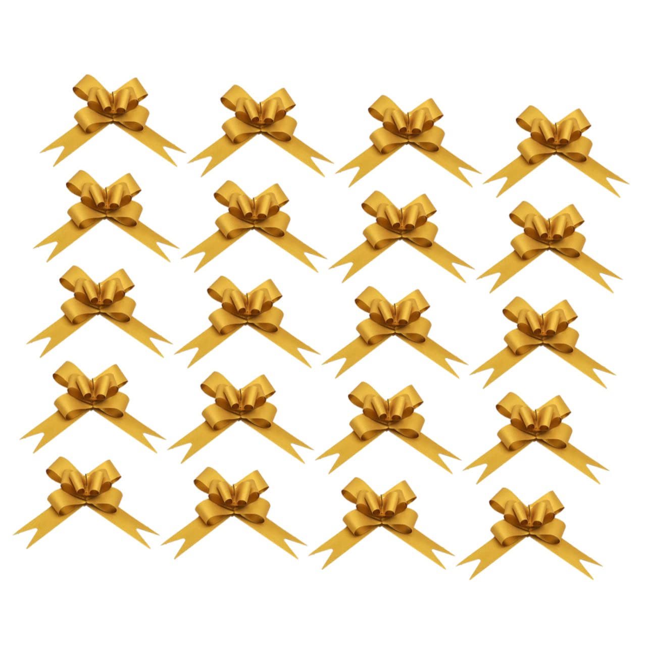 Ipetboom Wide Ribbon Pull Bows 50pcs 9cm Christmas Decorative Pull Bows Snowflake Pattern Elegant Present Wrapping Bows for Festive Occasions