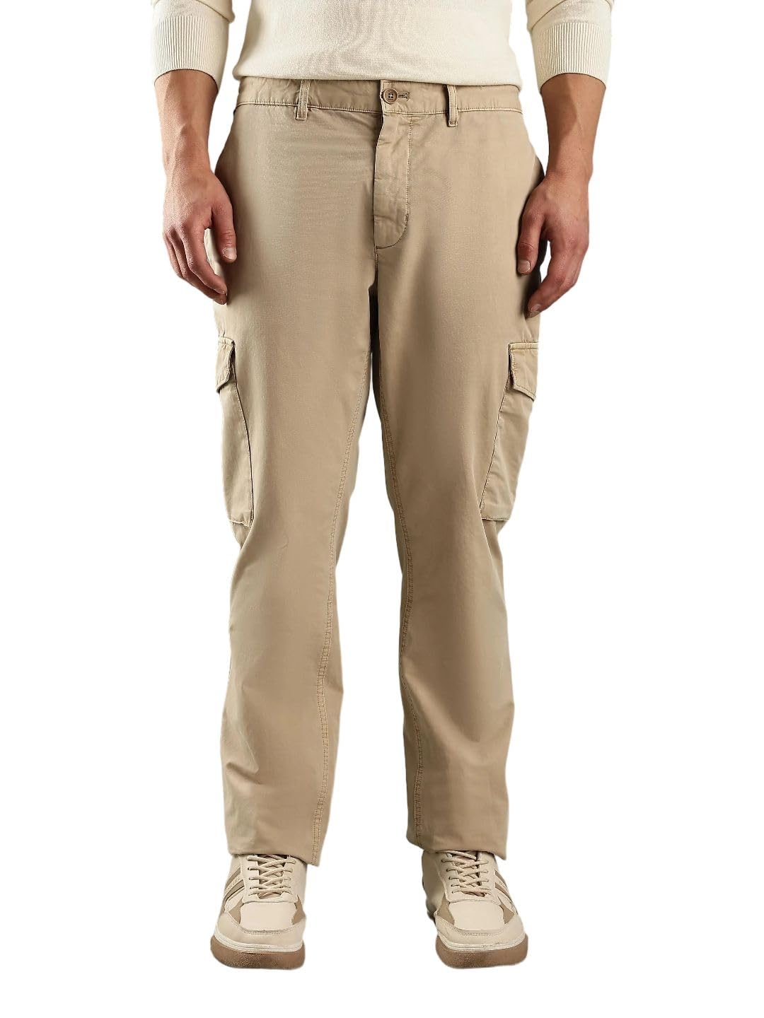 tommy hilfiger Relaxed Fit Solid Mid Rise Cargo-picture-47