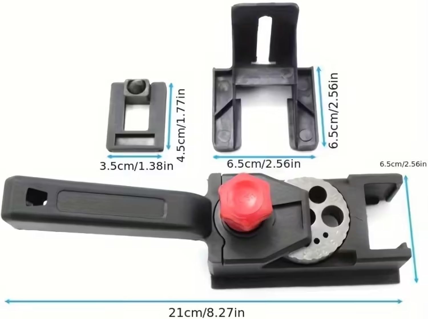 1pc Adjustable Drill Guide Kit for Woodworking - Precision Hole Drilling, Durable Plastic Structure, Automatic Alignment, 3-12mm Woodworking Tool