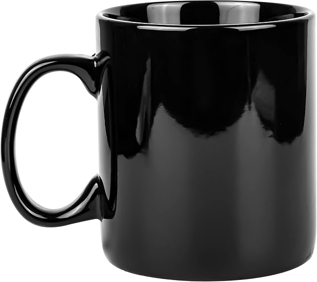 29oz Extra Large Ceramic Coffee Mug with Handle for Office and Home (Black)
