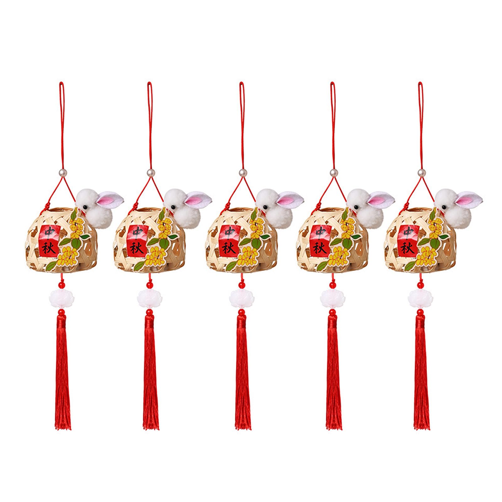 Buxuaaaa F O 5 Traditional Woven Rabbits Lights Handheld Glowing Rabbits Lights Autumn Estival Craft Un Amily Activity Estival