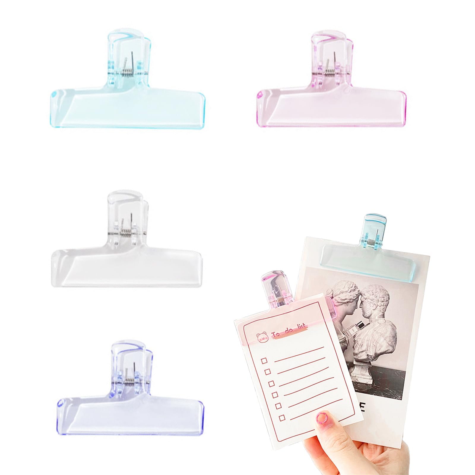 Amazon | Liroyal ブッククリップ 教科書クリップ 4個セット クリップ