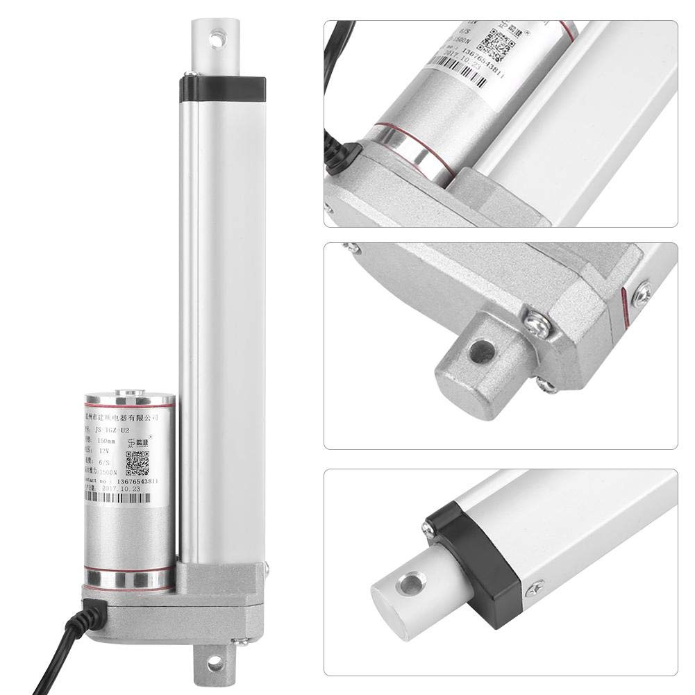 Actionneur Linéaire Électrique 12V DC, 50mm Course, 80KG Force, Moteur pour Voiture, Médical, Minière