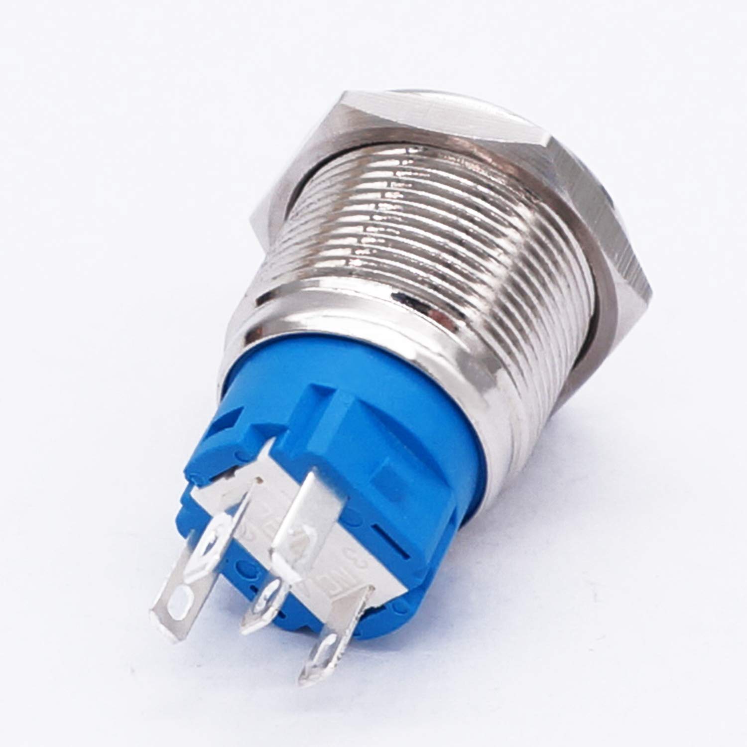 Pulsante Per Veicoli Nautici Pulsante Per Clacson 22mm 12V Impermeabile Con LED - Interruttore A Pulsante Momentaneo Per Auto E Barche Interruttore Metallo Barca - Foto 9