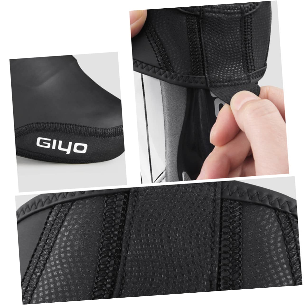 Garneck Warm Windproof Cycling Overshoes Anti-Slip Toe Covers for Biking Waterproof Shoe Covers for Outdoor Riding Xs-s