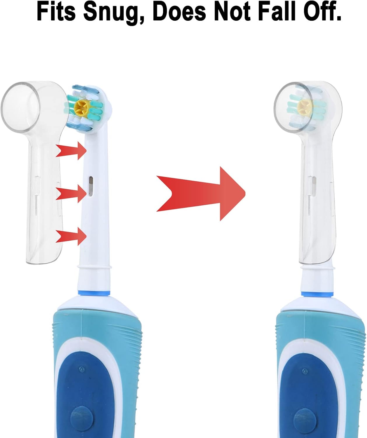8 Pack Cover for Protecting Oral-B Replacement Brush Heads Electric Toothbrush | Convenient for Travel and More Sanitary to Keep Germs Dust Away for Better Health by HSYTEK