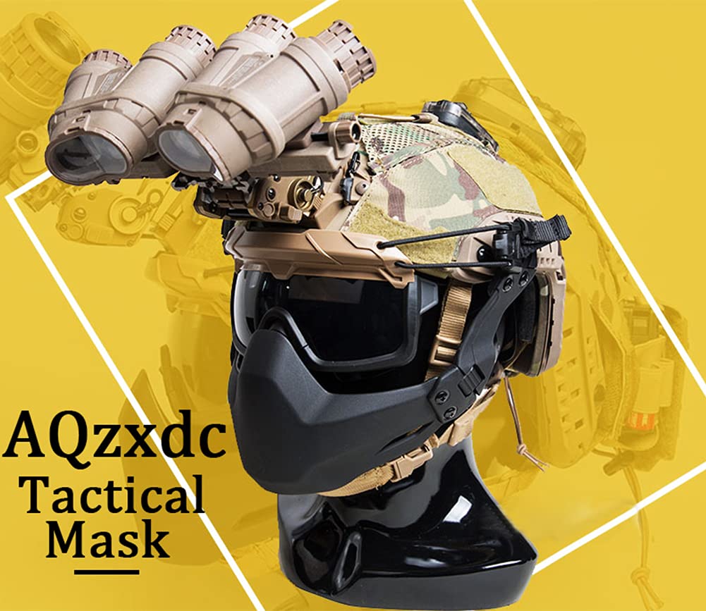 Maschera Tattica DETECH Per Softair E Paintball - Con Ventilazione Anti-Appannamento E Occhiali Di Protezione