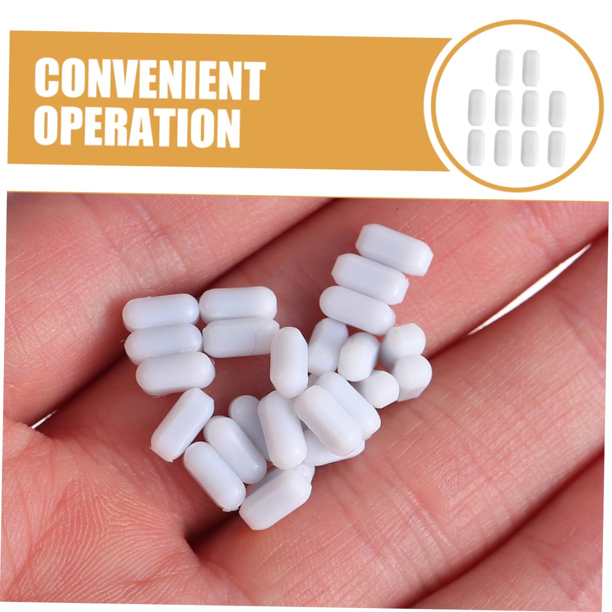 VALICLUD 10pcs Tiges de Mélange Blanches en Ptfe pour Laboratoire, Agitateur Magnétique Cylindrique, Opération Simple et Mélange Complet, Usage en Milieu de Laboratoire