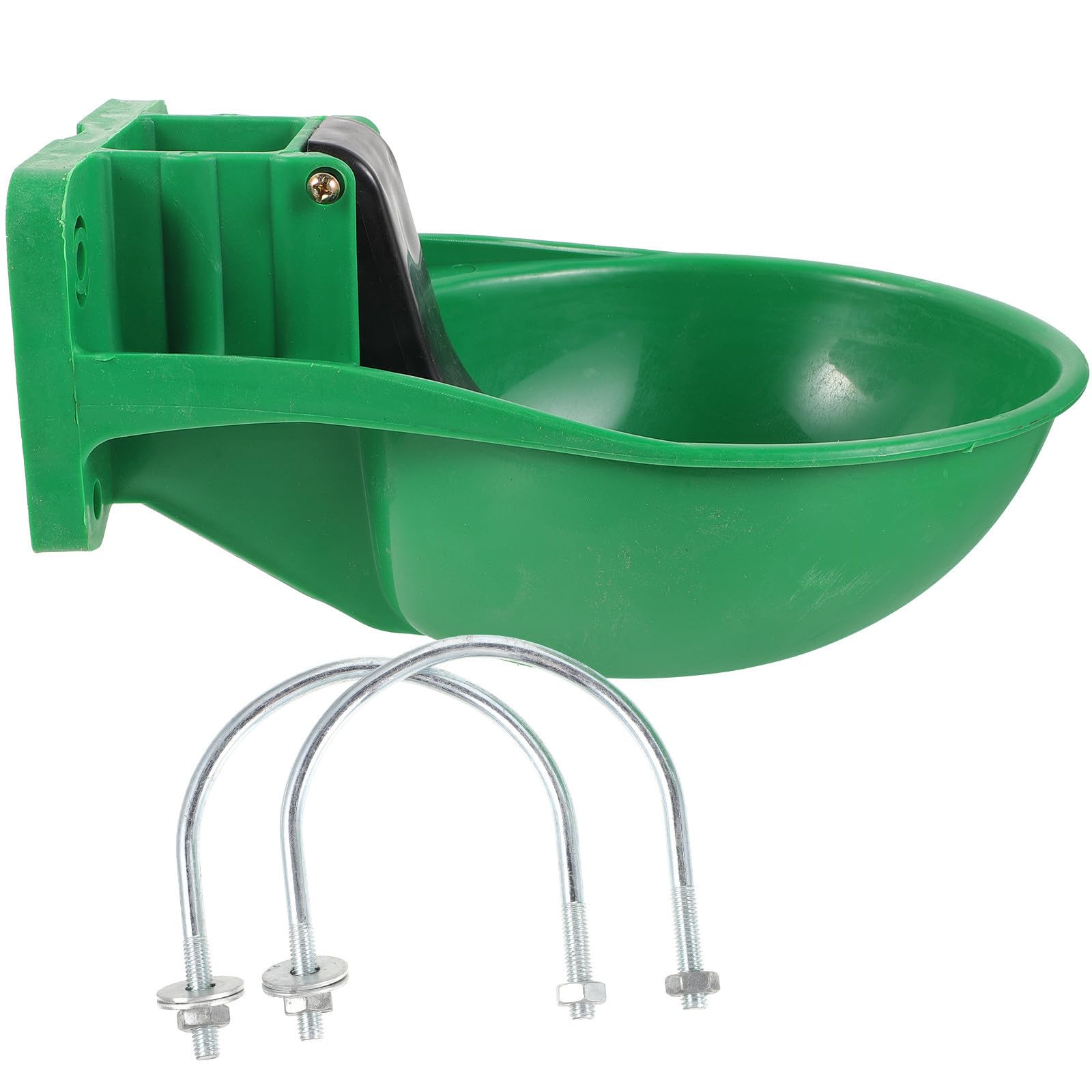 Ciotola Abbeveratoio Automatico per Mucche, Grande Capacità, Verde | Plastica Rame e Metallo, Installazione Semplice e Tenuta Anti-perdita, per Bestiame e Cavalli