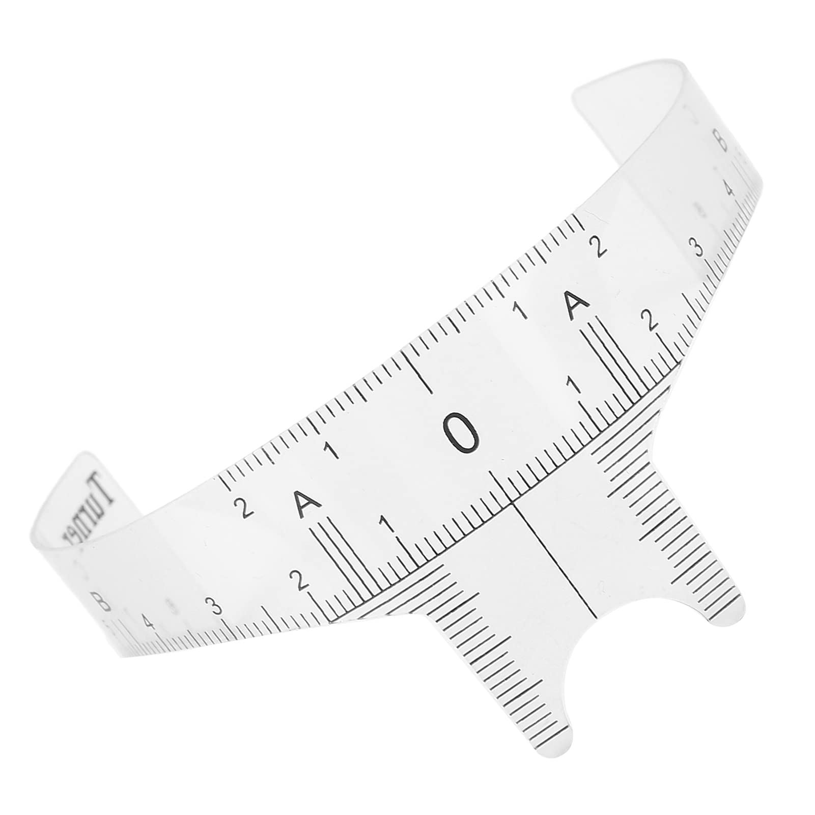 Eyebrow Ruler, Brow Ruler Efficient and Accurate Easy To Use Eyebrow Measuring Tool for Home Use for Professional Tattoo Shop (Nose bridge ruler type B)