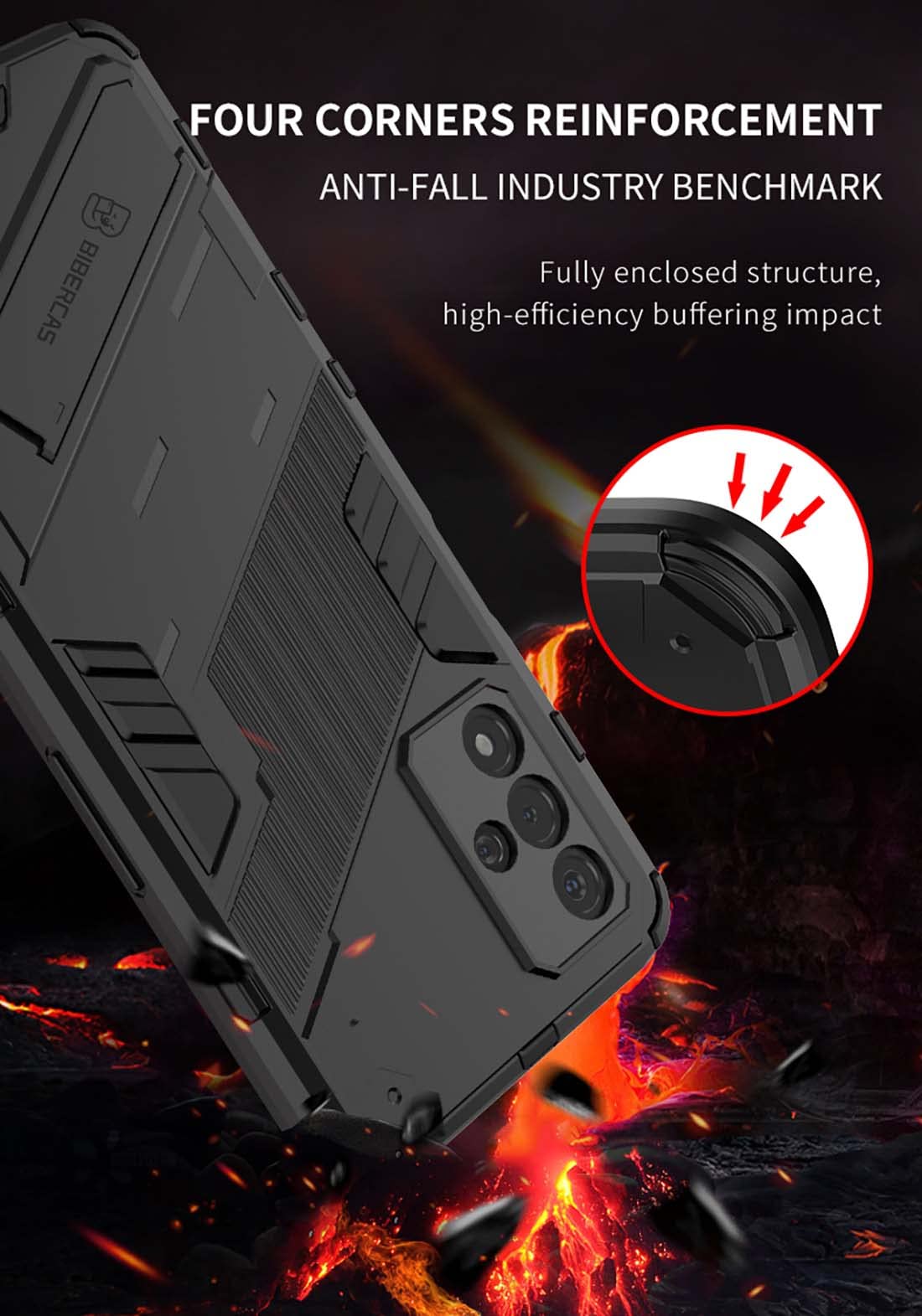 WBWONE Cover per Xiaomi Redmi Note 12 4G (6.67), TPU Silicone e PC Antiurto Custodia con Girevole Anello, Traslucido Glassato Anti-Impronta Protettiva Case, Verde Scuro