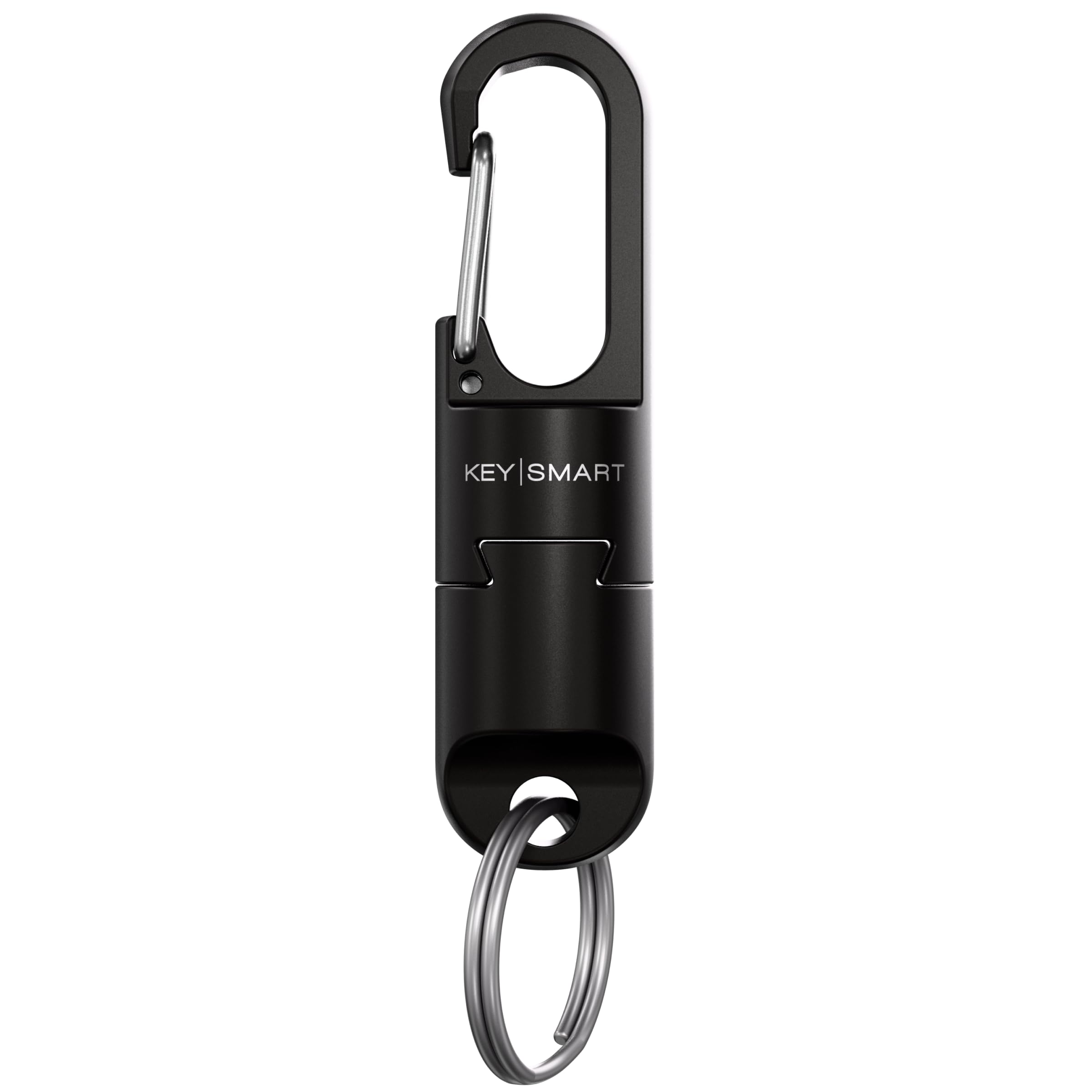 KeySmart MagConnect Pro Carabiner - Magnetic Carabiner Key Holder, Key Chains for Car Keys, Detachable Key Ring Quick Release Keychain - EDC Mens Key Chain Heavy Duty Key Ring - Black (1-Pack)
