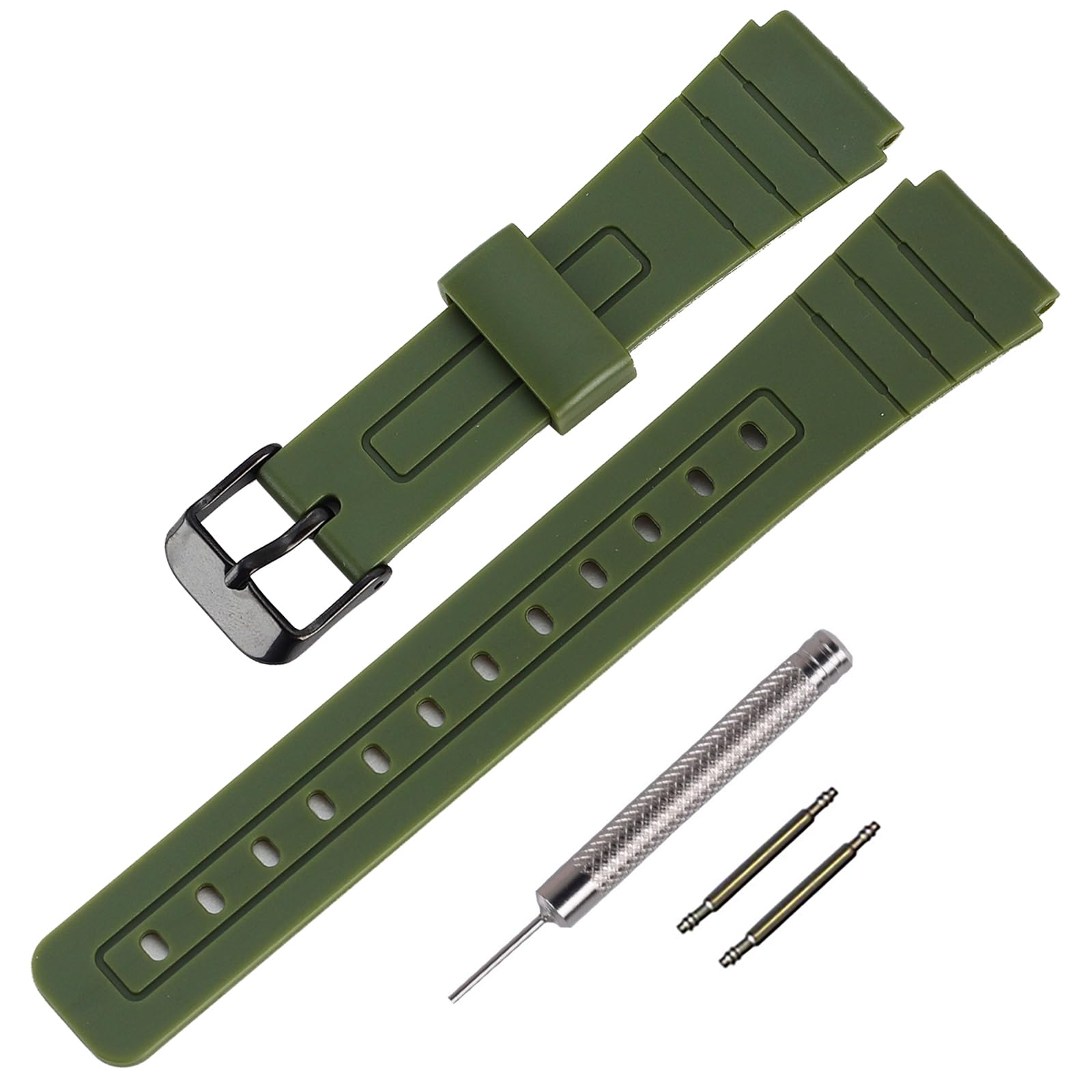 TPU Watch Strap Replacement for Casio F-91W/F-84/F-94/F-105/F-108/A-158watch bands for men and Women
