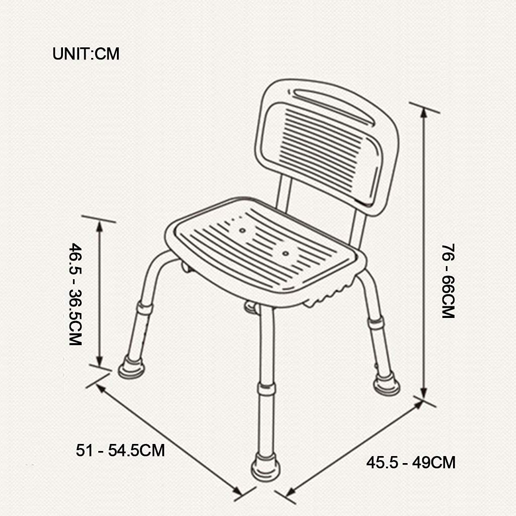 Asientos De Baño Taburete De Baño Taburetes De Baño Silla De Baño para Personas Mayores Aleación De Aluminio Mujeres Embarazadas Baño para Discapacitados Silla De Ducha A