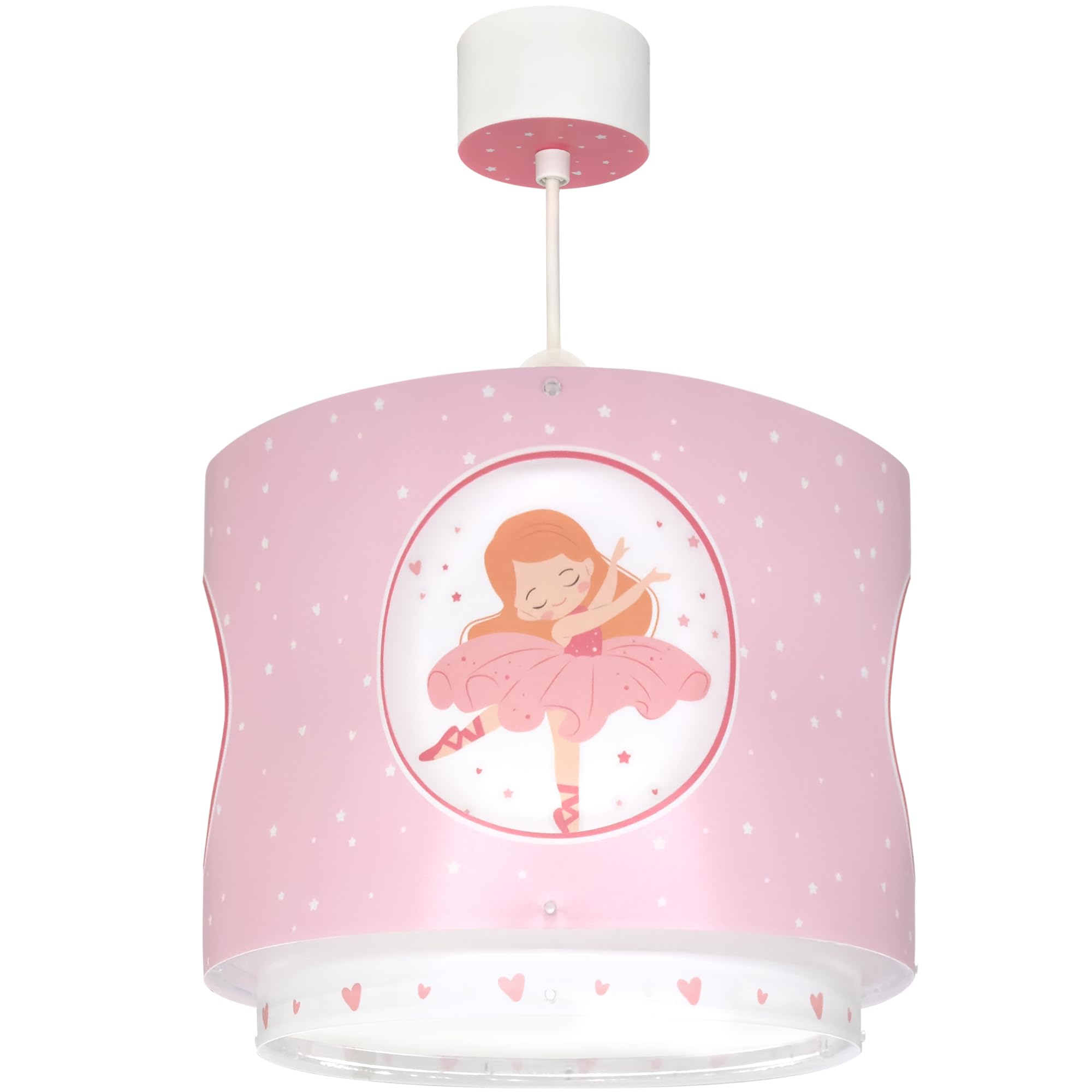Dalber Lámpara Infantil De Techo Colgante Princess Dance Bailarina rosa, 60912, E27