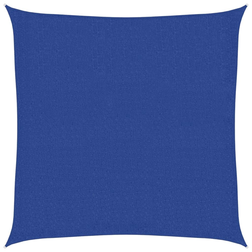 Voile d'ombrage anti-UV 90% perméable vent et eau bleu 2x2m
