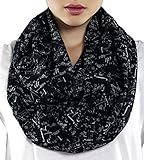 Etwoa Mathematics Black Infinity Scarf Circle Geek Scarf