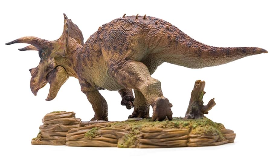 値下げ！【トリケラトプス】恐竜木彫り彫刻　全長35ｃｍ　送料無料！ 8067ef5137001fb059088466c29035