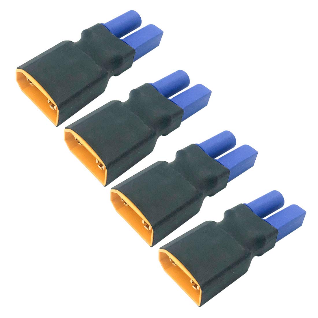 Sinoeem FLY RC 4pcs XT90 Male to EC5 Plug Female Connector Adapter for RC FPV Drone RC Car Lipo NiMH Battery Charger ESC