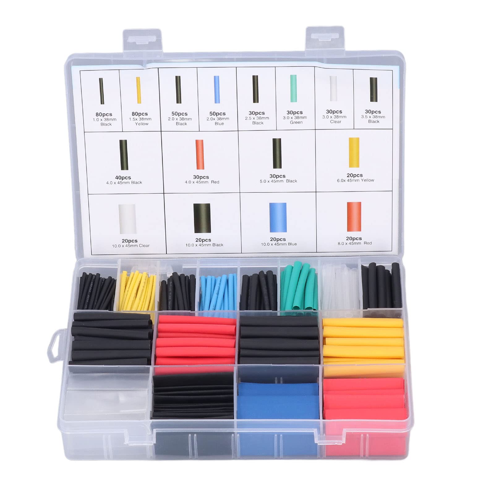 Tubo Termorestringente Trasparente Tubo Termoretraibile Trasparente 2:1 - Set Di Misure (1.5-15mm), Marca SafetyPrice Isolamento Elettrico Termorestringente - Foto 11