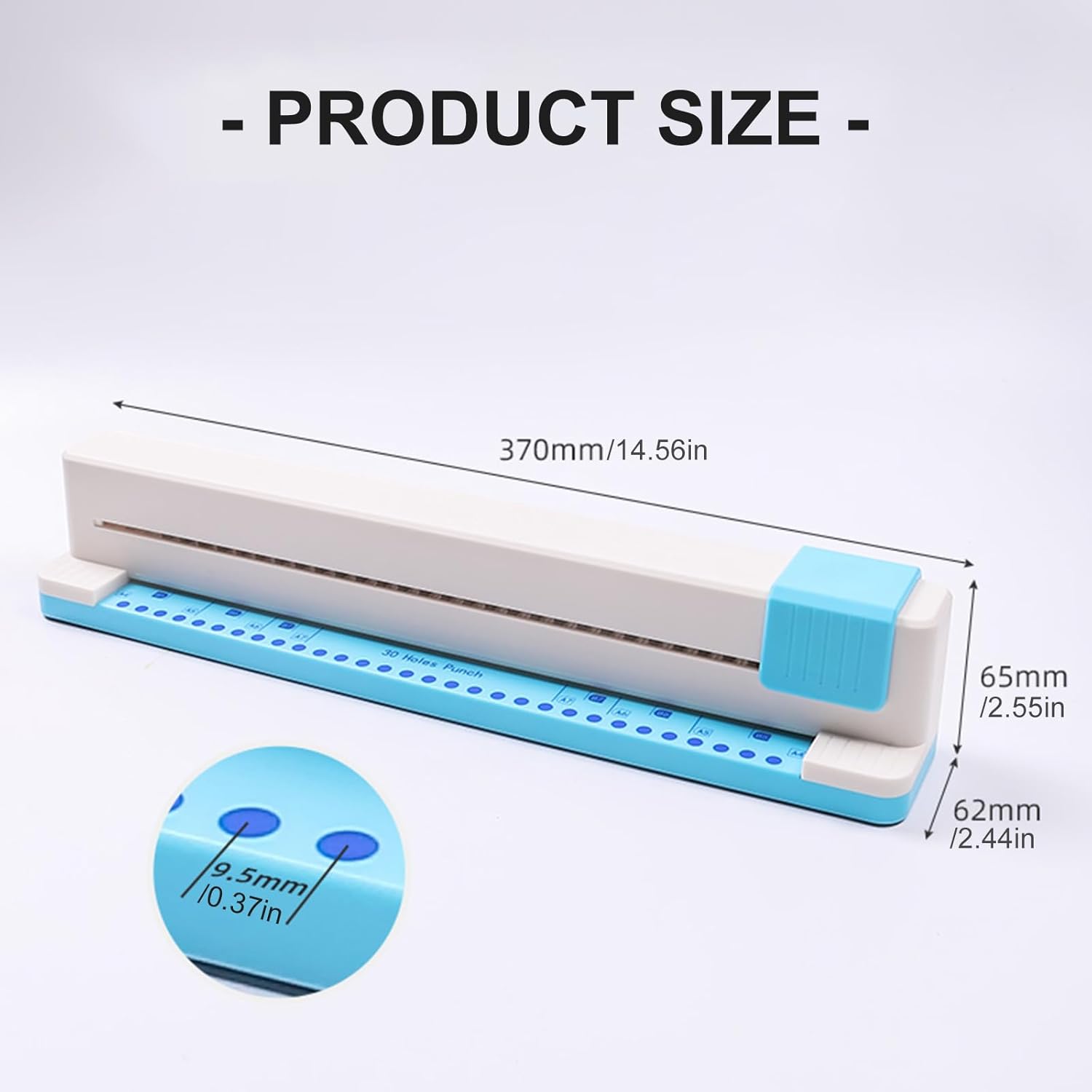 プロの30ホールペーパーパンチャースライドペーパーマシン5シートパンチング容量と学校の使用調整可能なプレス