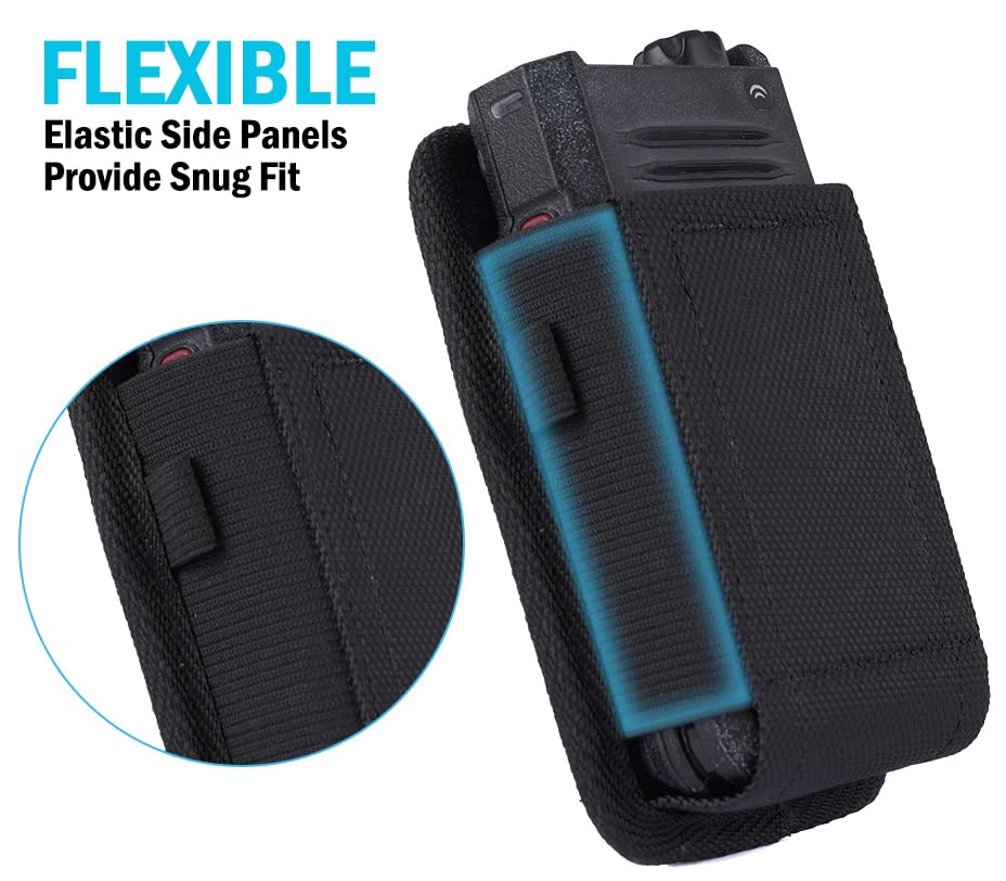Nakedcellphone Pouch Case for Sonim XP3plus 5G Flip Phone - Black - image 4