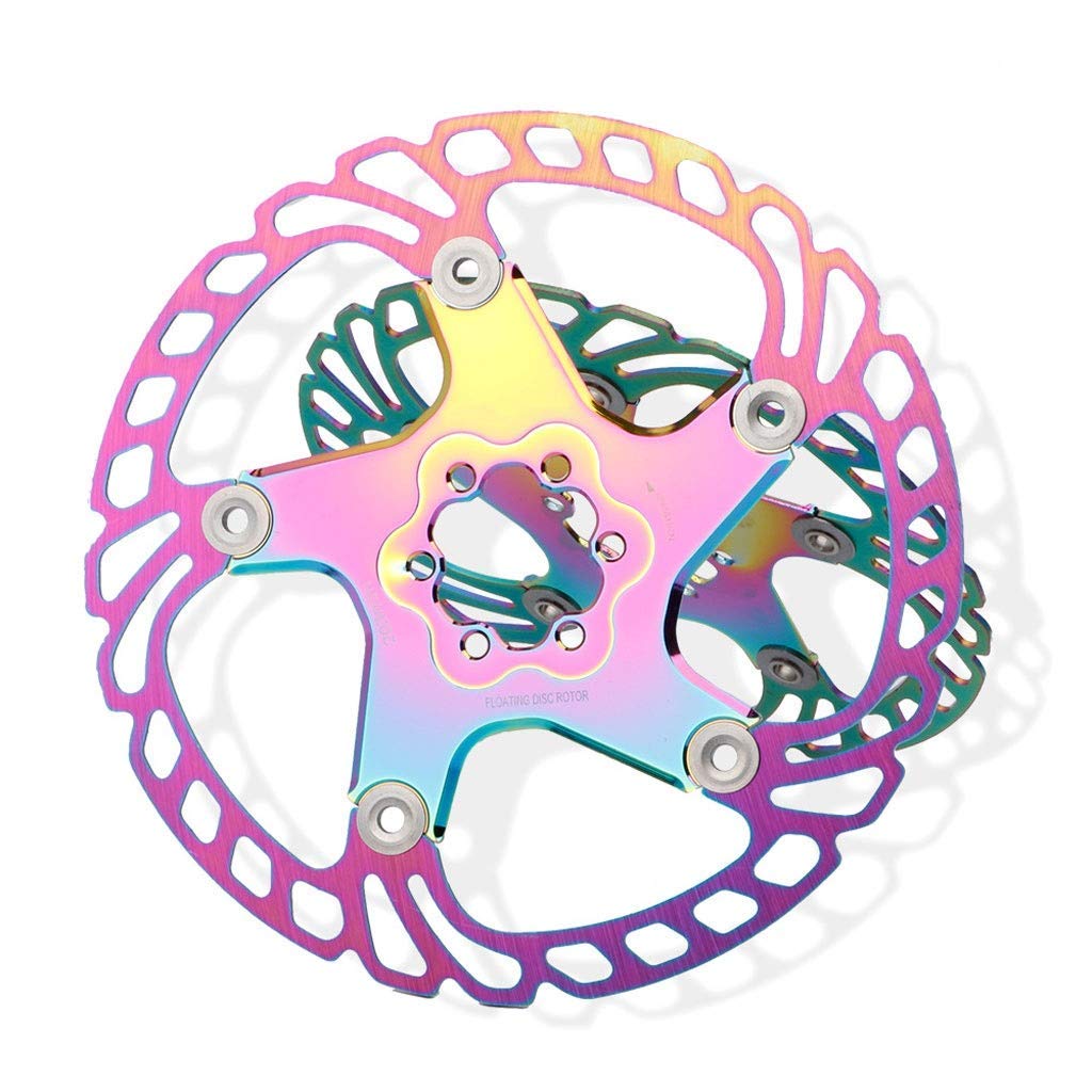 Frein à Disque VTT 140mm 160mm 180mm 203mm Rotor arrière Avant vélo en Acier Inoxydable 6 Trous - Coloré