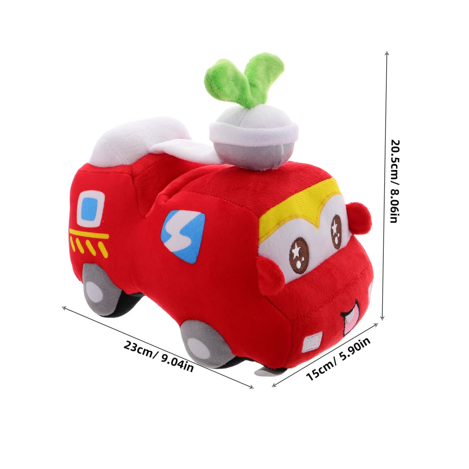 Camión de Bomberos de Peluche Rojo Relleno de PP Algodón