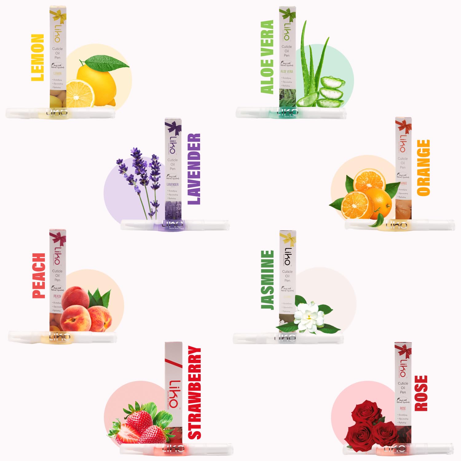 LIKO Cuticle Oil Pen - Nail Cuticle Protector - Cuticle & Nail Strengthener - Cuticle Softener for at Home Nail Care Kit - Contains Vitamin E, Available in 6 Fragrances (Buy 7 Get 1 Free)