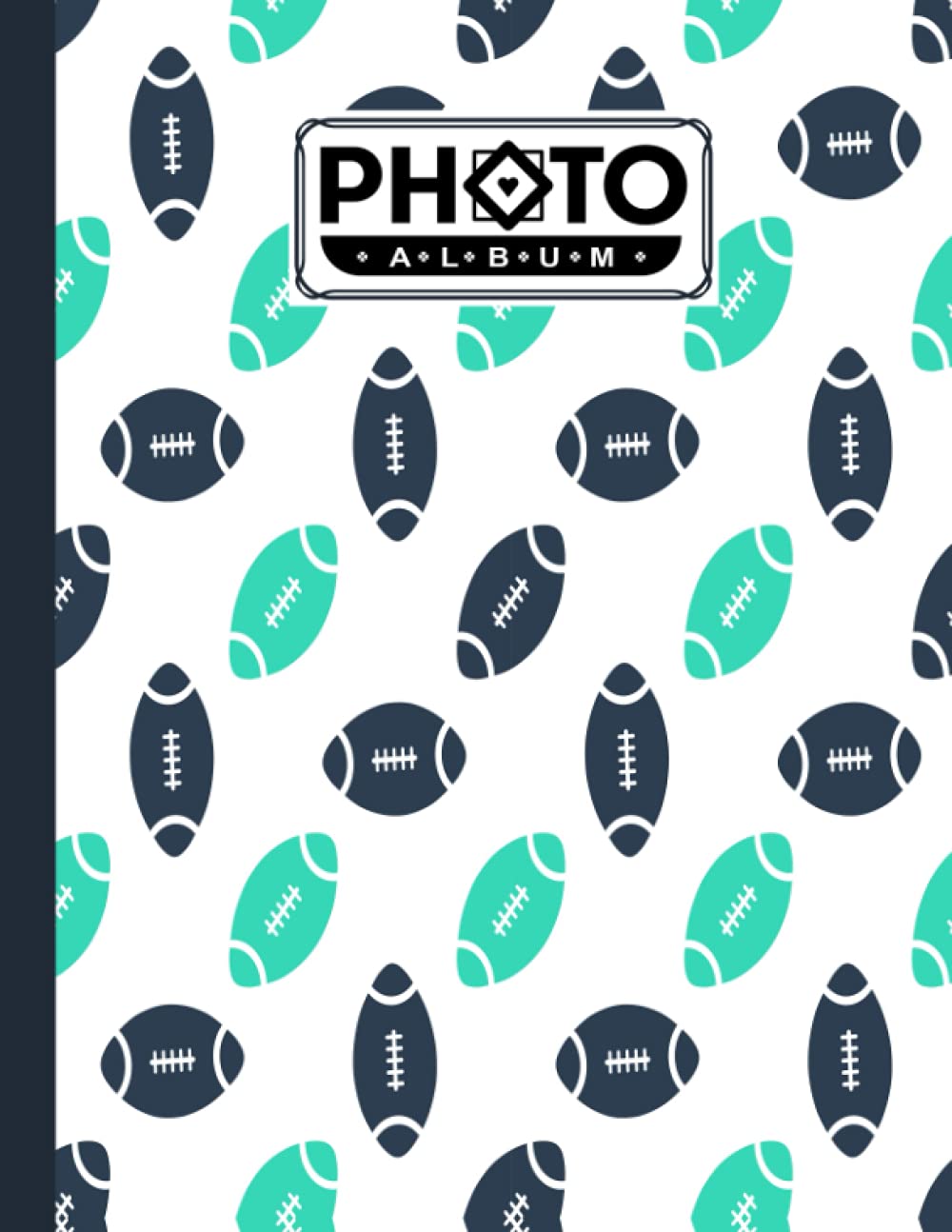 Photo Album: Rugby Album, Large Photo Albums with Writing Space Memo, Extra Large Capacity Picture Album, Family, Baby, Wedding, Travel Photo Book, 120 Pages, Size 8.5" x 11" by Andreas Efthymous