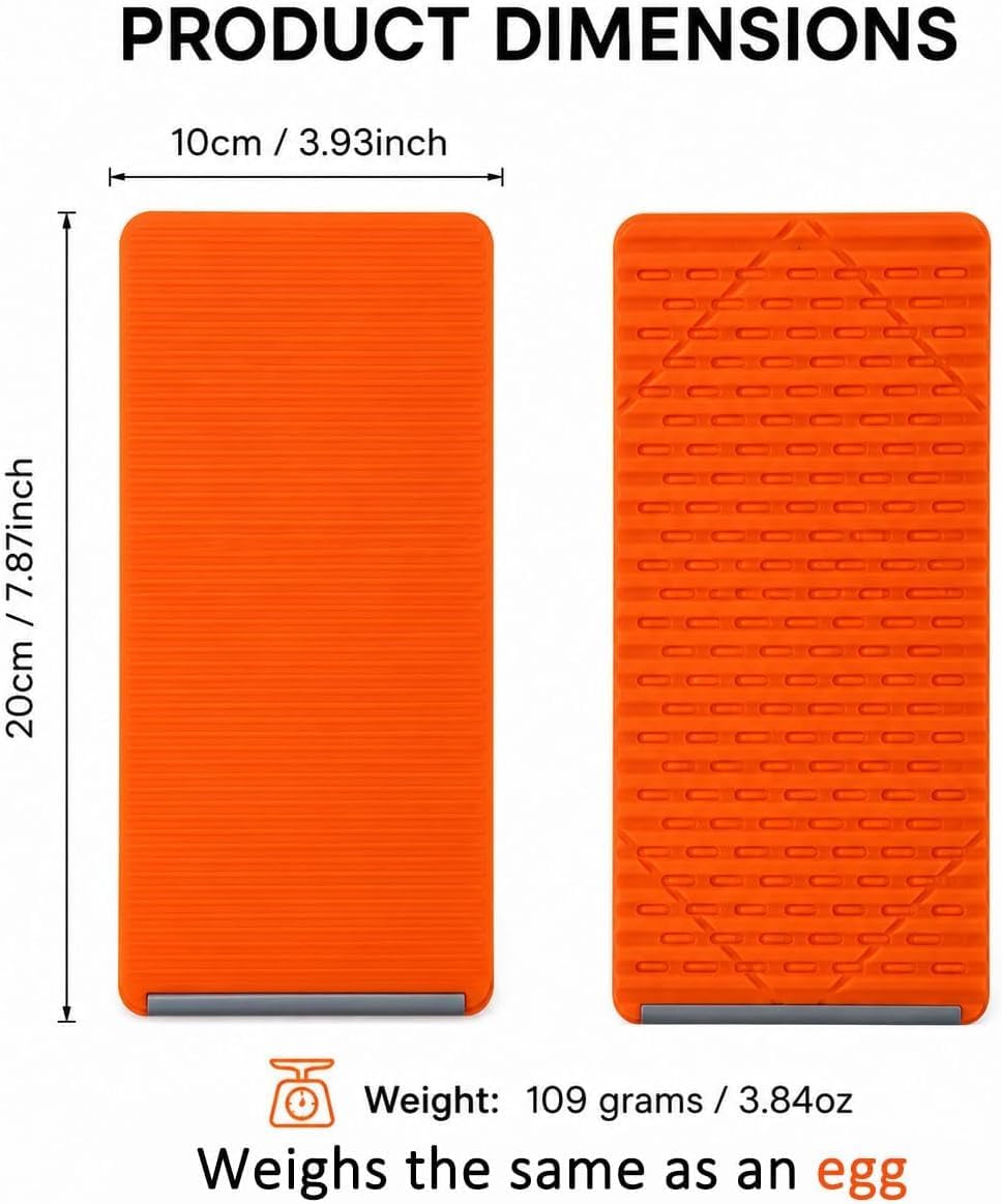 Foldable Silicone Phone Stand, Adjustable Mobile Phone Holder with Anti-Slip Base, Flexible Desktop Stand for Smartphones, Portable Phone Mount for Home, Office, Travel & Video Calls (Orange, 1 Pack) — Amazon image 6