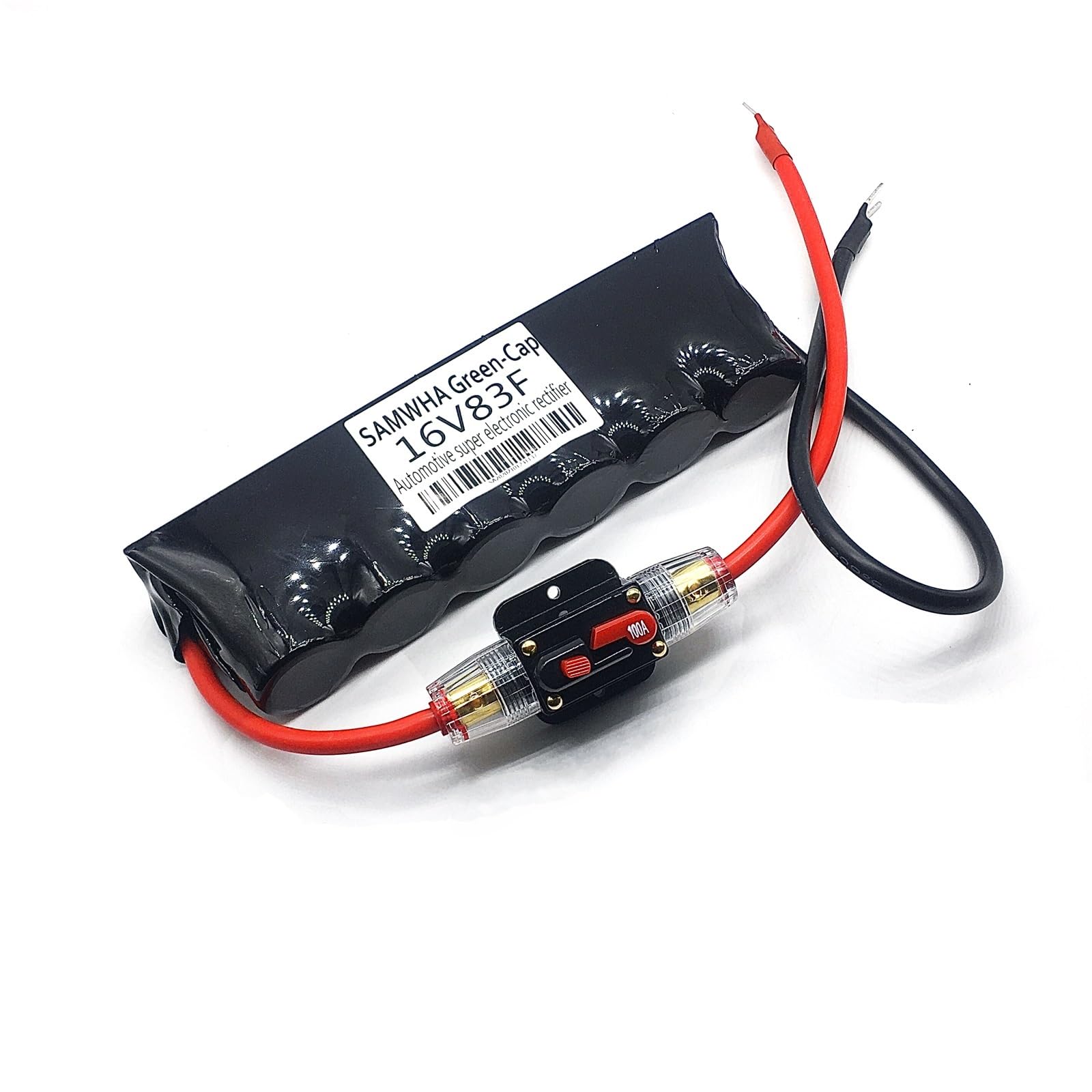 Green-Cap 16V83F supercondensador rectificador electrónico automotriz carcasa termorretráctil condensador de arranque de coche de alta corriente
