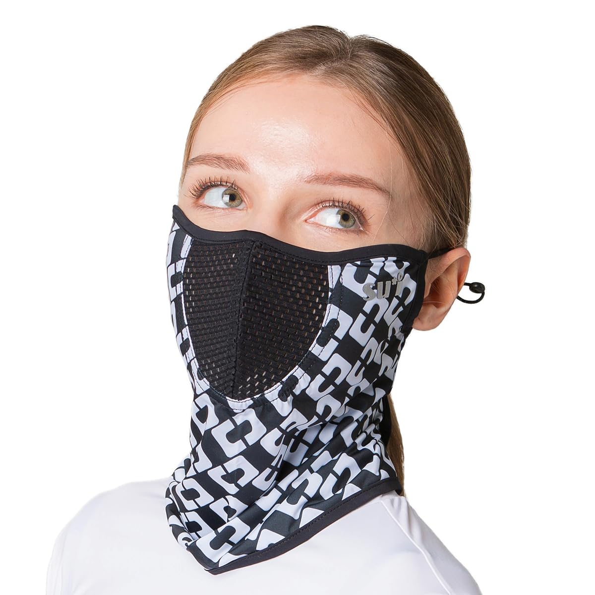 KOREA (Type B) UV Sun Protection Balaclava Half Face Mask - For Golf, Hiking, Running, Cycling &amp; Outdoor Sports
