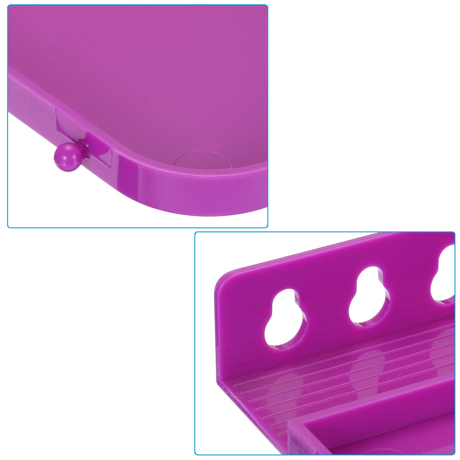 PATIKIL 34x12cm Easel Tray Replacement, Detachable Easel Tray Attachment Easel Tray Shelf Plastic for Artists Painting Brushes Purple - Image 3