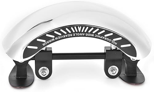 Miniatura 6 de Espejo retrovisor de gran angular para motocicleta, espejo retrovisor de motocicleta, espejo de escaneo de arco, vista de 180 grados, montaje en